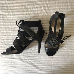 ❌ SOLD | Nine West lace-up black heels